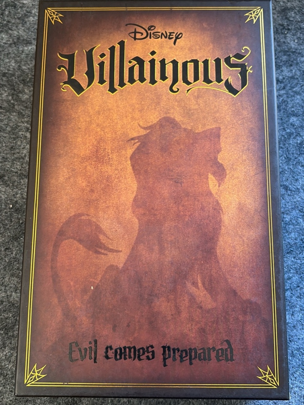 Disney Villainous Game Box — Brown & Gold Cover Art